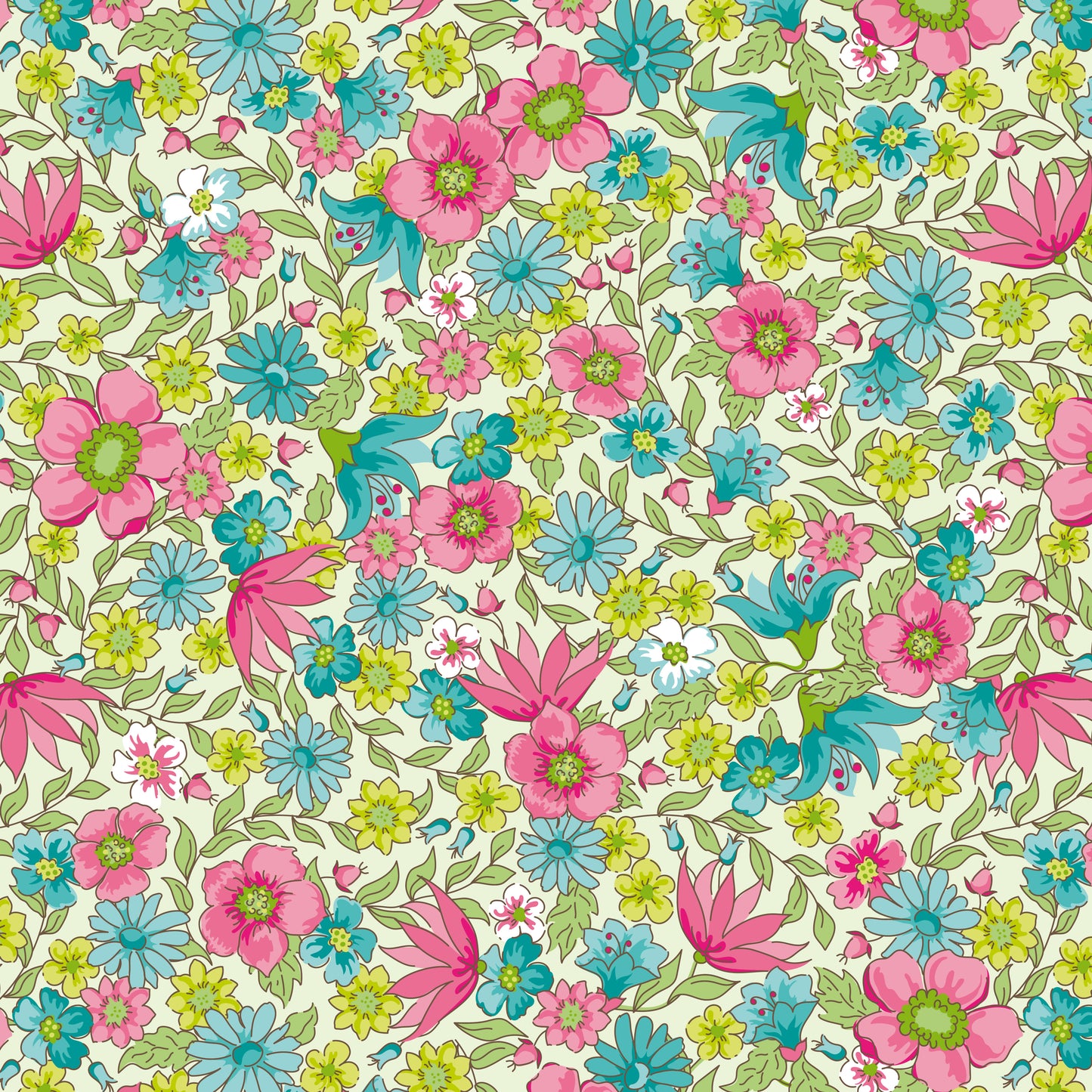 🌸 Stoff mit Blumenmuster